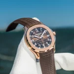 Replica Patek Philippe Aquanaut 5167R-001 Rose Gold Case Brown Dial