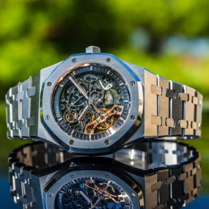 Replica Audemars Piguet Royal Oak 15407st.OO.1220ST.01 Steel Case Transparent Dial