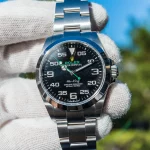 Replica Rolex Air King 126900 Steel Case Black Dial