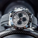 Replica Rolex Daytona 116519LN White Gold Case Grey Dial