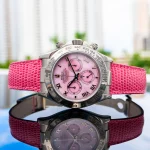 Replica Rolex Daytona Beach MOP Dial 116519 White Gold Case Pink Mother Of Pearl Dial